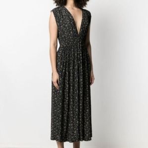 BNWT Ganni Floral V Neck Dress
